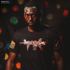 Sweet Pews T-Shirt - Black -Fashion Trend Clothing Store Model Info Poster 2000x2000 GS5730SweetPews Black 1