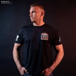 In Hearts We Live Forever T-Shirt - Black -Fashion Trend Clothing Store Model Info Poster 2000x2000 GS5735InHeartsWeLiveForever Black