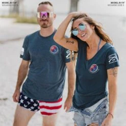 Women's Kick Ass Brewing V-Neck - Midnight Navy 19 Women's Kick Ass Brewing V-Neck - Midnight Navy -Fashion Trend Clothing Store Model Info Poster 2000x2000 KickAssBrewingPAIR 87fb3fc2 6dce 4c9f a72d 74fbe99f754f