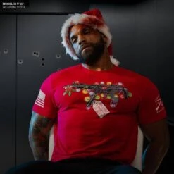 Now I Have A Machine Gun T-Shirt - Red -Fashion Trend Clothing Store Model Info Poster 2000x2000 GS5848NowIHaveaMachineGun