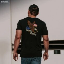 No Sacrifice No Victory T-Shirt - Black -Fashion Trend Clothing Store Model Info Poster 2000x2000 GS6128NoSacrificeNoVictory Black