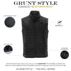 Men's Grunt Vest - Black -Fashion Trend Clothing Store Poster 2000X2000 A Vest 1