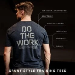 Do The Work T-Shirt - Midnight Navy -Fashion Trend Clothing Store Poster 2000x2000 copy7 DefinedByDiscipline Features GS5245