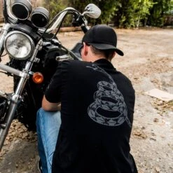 Don't Tread On Me Concealed Gadsden T-Shirt- Black -Fashion Trend Clothing Store Poster NO TEXT 2000X2000 ConcealedGadsden 2