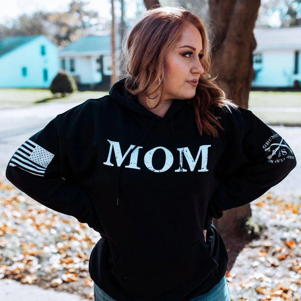 Women's Mom Defined Hoodie - Black 3 Women's Mom Defined Hoodie - Black