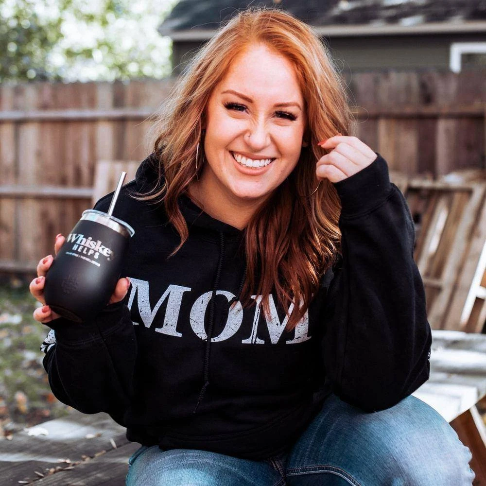 Women's Mom Defined Hoodie - Black 6 Women's Mom Defined Hoodie - Black - Image 4