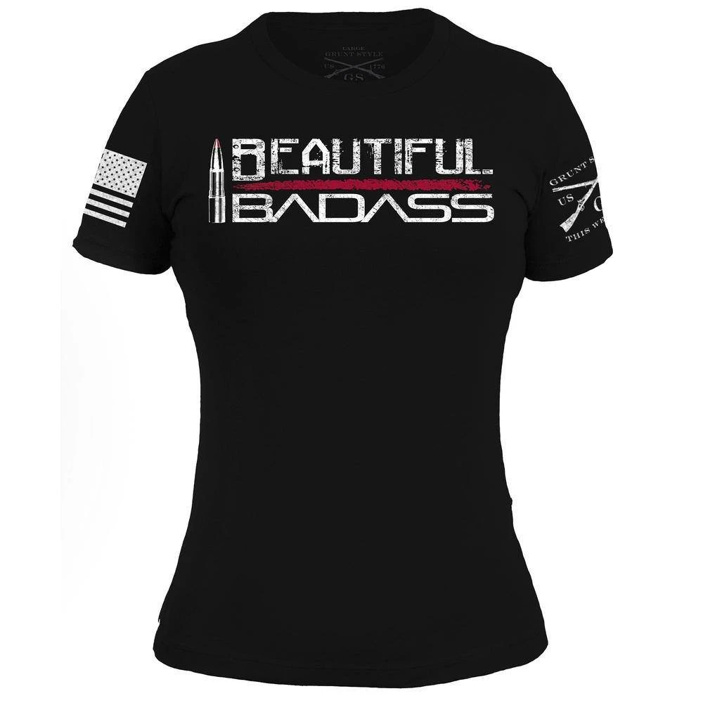 Women's Beautiful Badass T-Shirt - Black 4 Women's Beautiful Badass T-Shirt - Black - Image 2